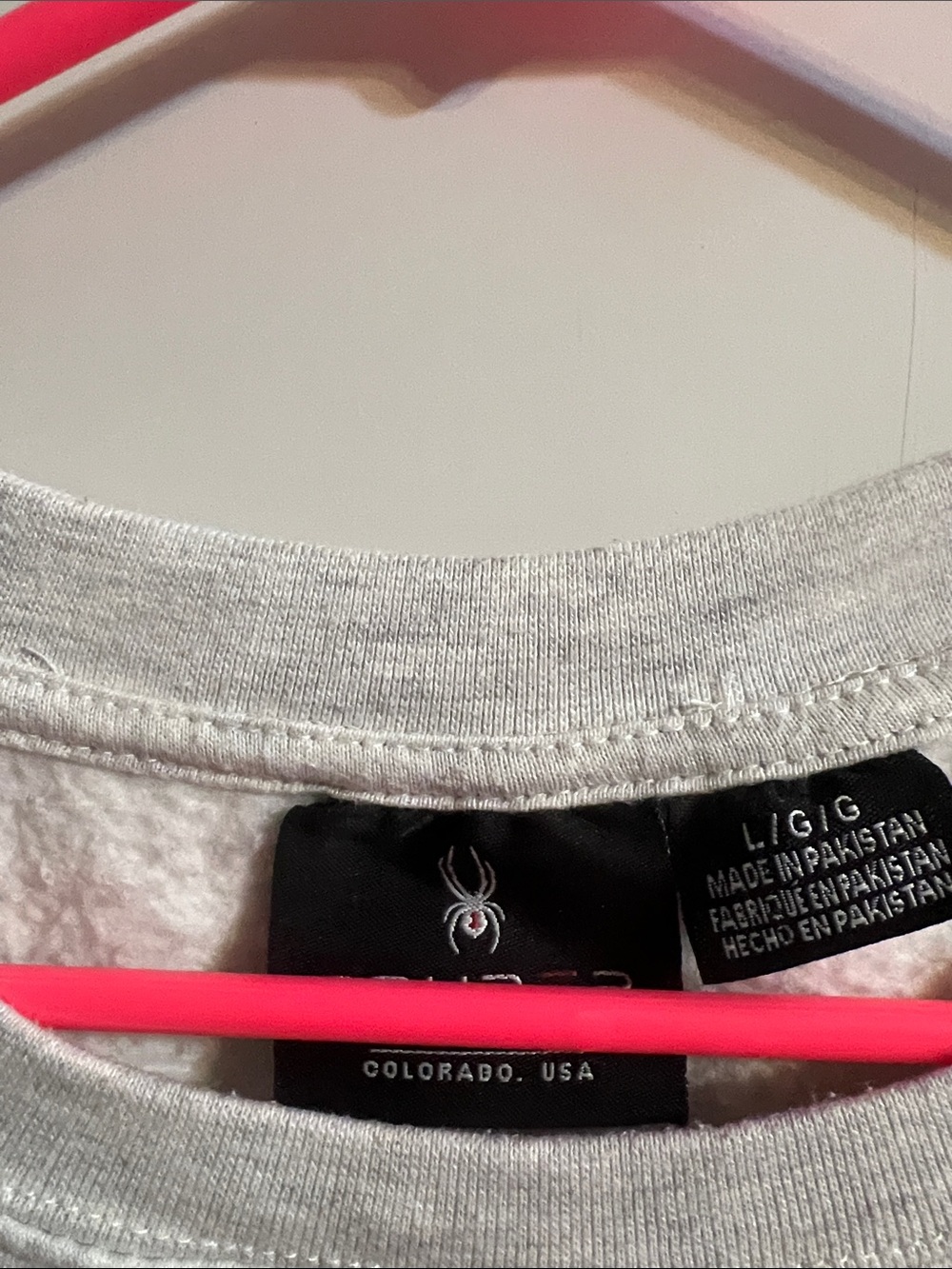 Spyder Light Gray Crewneck Sweatshirt - Picture 3 of 5